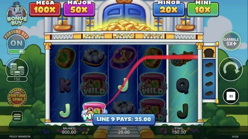 Piggy Mansion - recolección de efectivo con el símbolo de Recolector